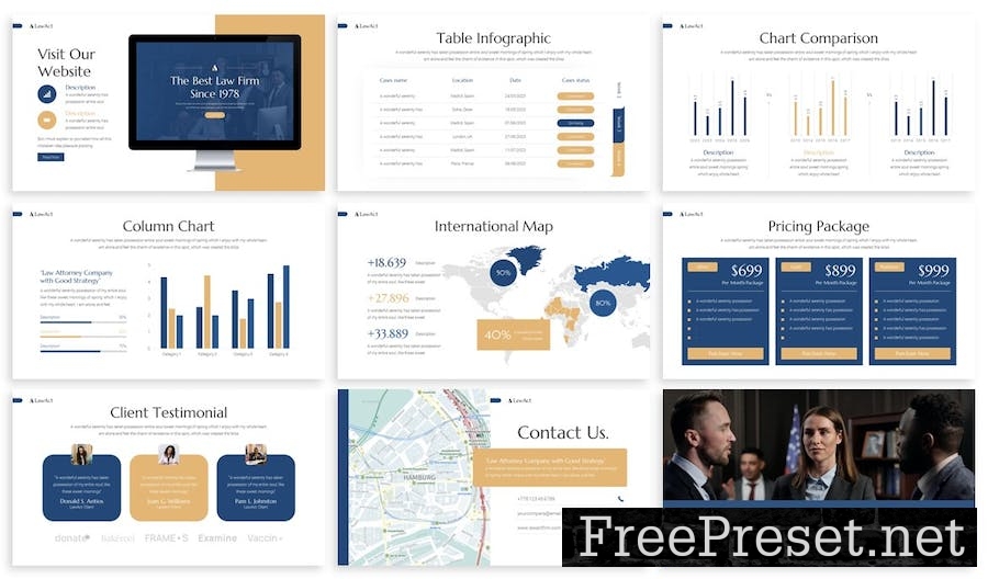 Lawact - Law Firm Google Slides Template EQKAZFE