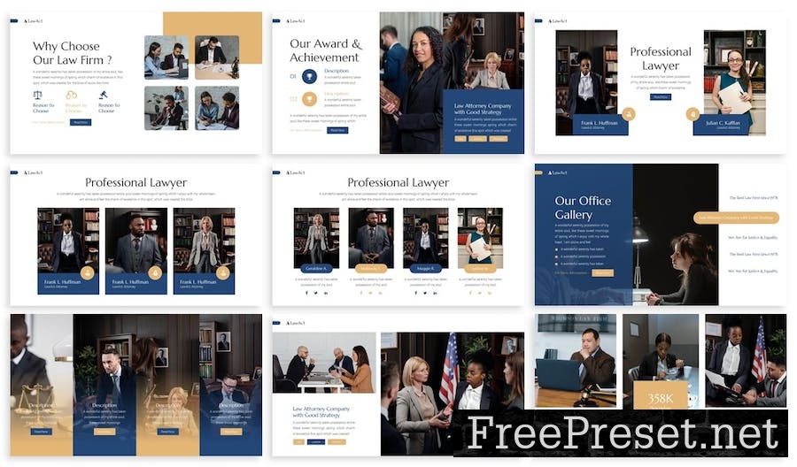 Lawact - Law Firm Google Slides Template EQKAZFE