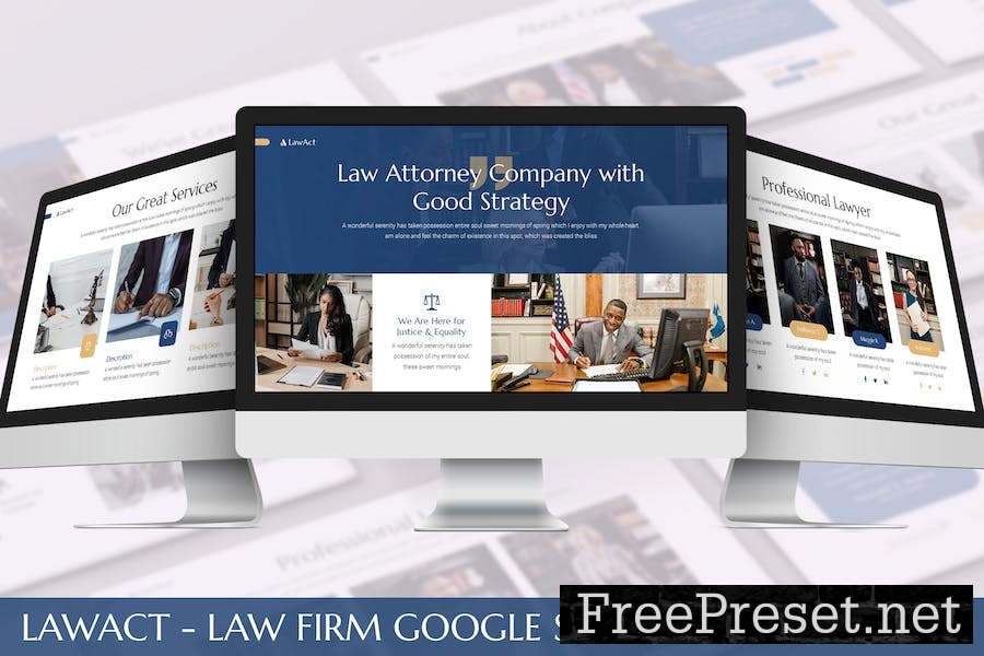 Lawact - Law Firm Google Slides Template EQKAZFE