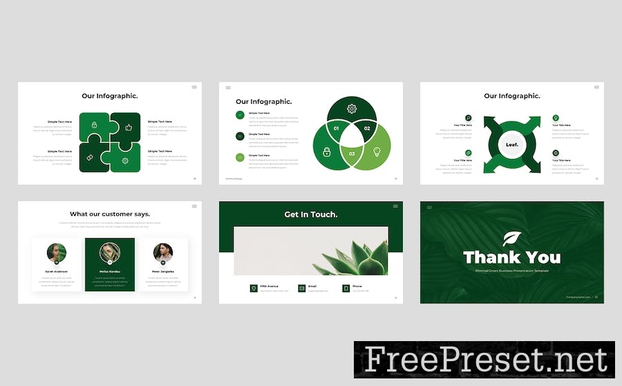 Leaf - Minimal Green Business Keynote Template