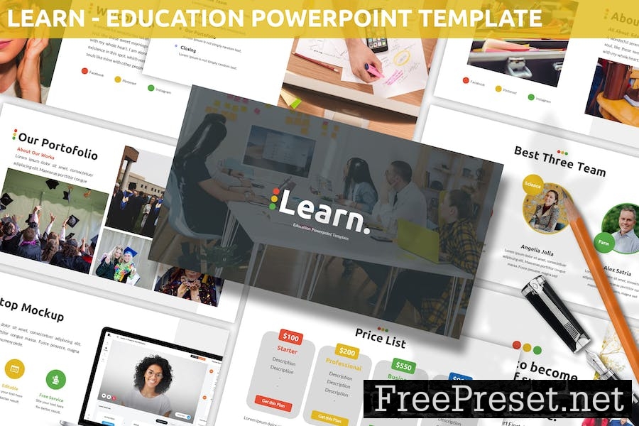 Learn - Education Powerpoint Template 6FPUH69