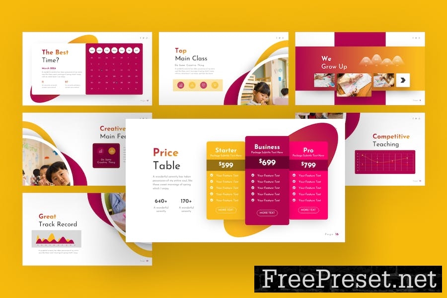 Learnergy Education PowerPoint Template 25VH847