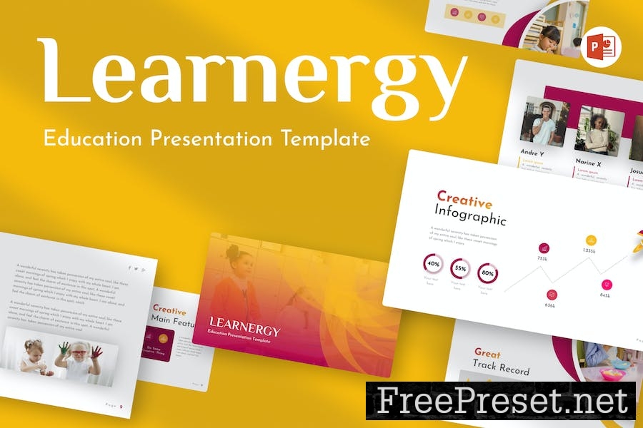 Learnergy Education PowerPoint Template 25VH847