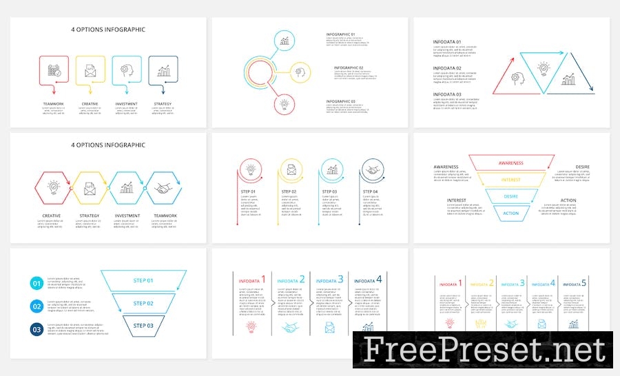 Lines Animated Keynote Infographics