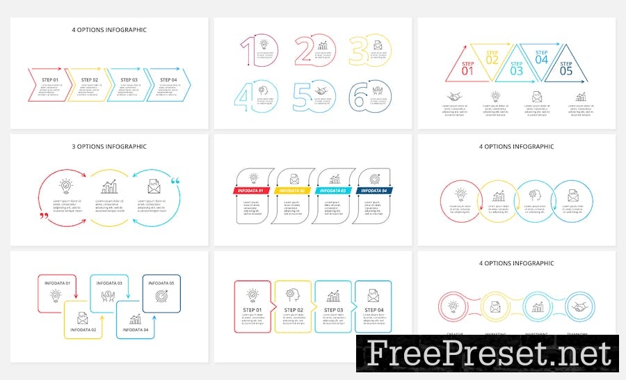 Lines Animated Keynote Infographics