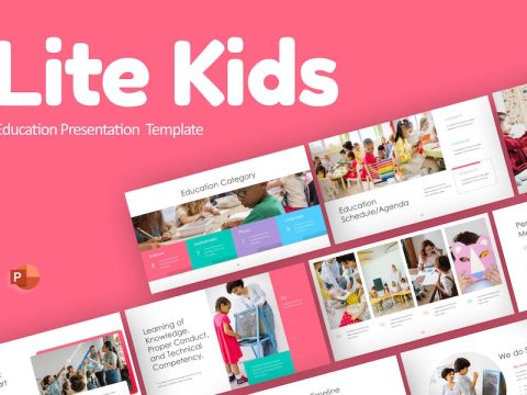 LiteKids Pink Creative Education PowerPoint M35UCBN