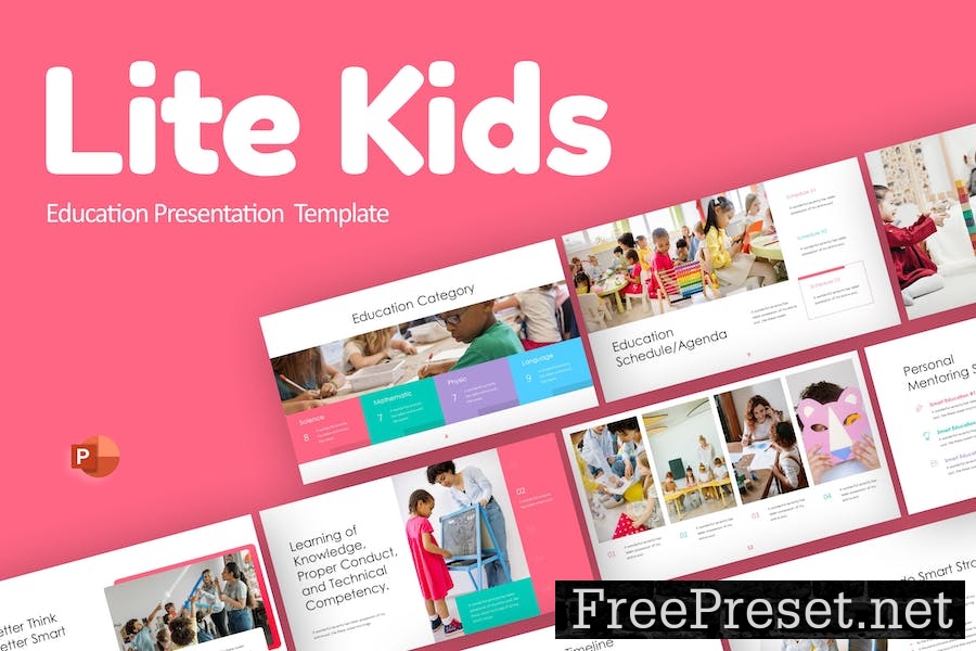 LiteKids Pink Creative Education PowerPoint M35UCBN