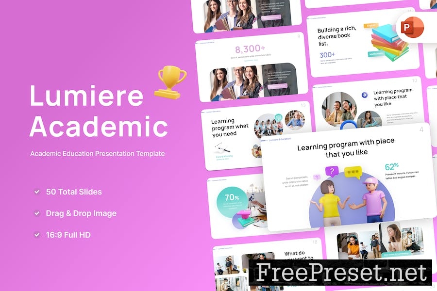 Lumiere Academic Education PowerPoint Template