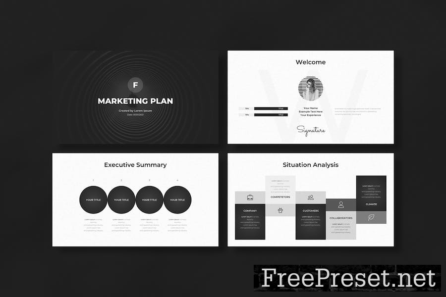 Marketing Plan Google Slides Template UDYPFSZ