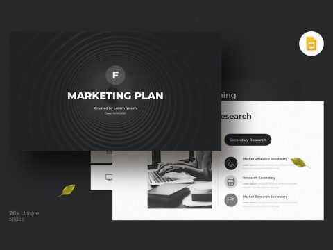 Marketing Plan Google Slides Template UDYPFSZ