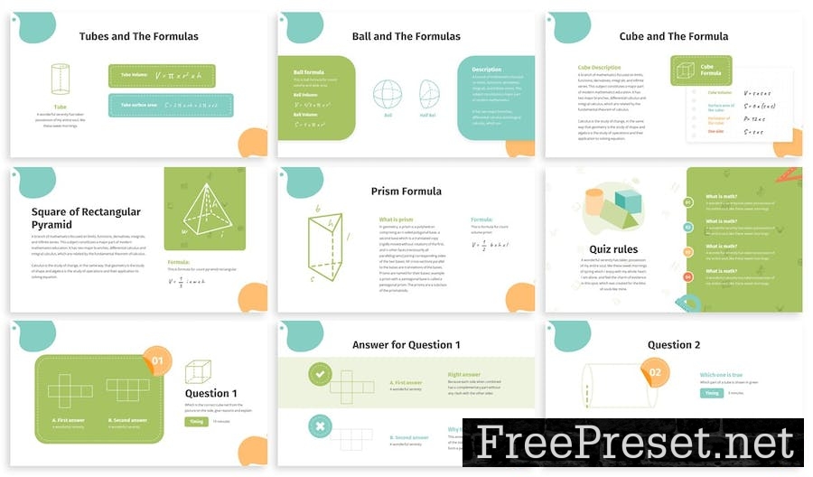 Math Module - Education Powerpoint Template J22APE9