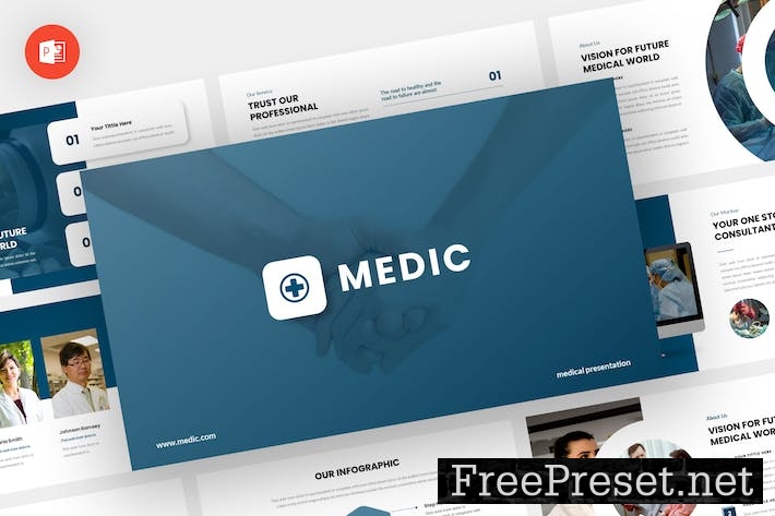 Medic - Medical Powerpoint Template Y26RBZN