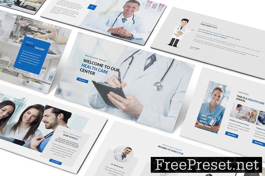 Medical and Health Care Powerpoint Template RB7944