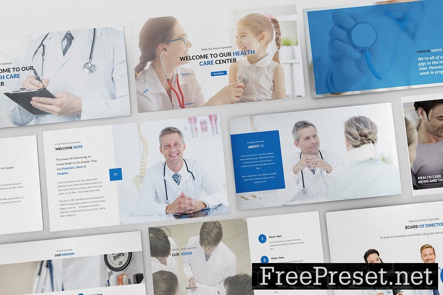 Medical and Health Care Powerpoint Template RB7944