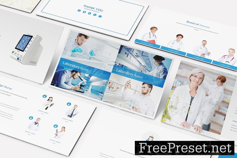 Medical and Hospital Keynote Template FJQGYC