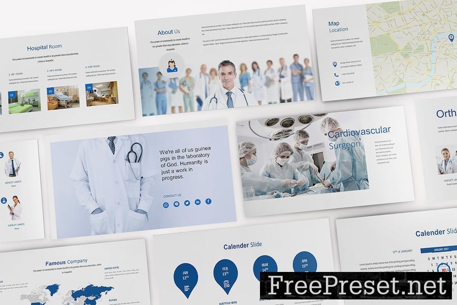 Medical and Hospital Keynote Template FJQGYC