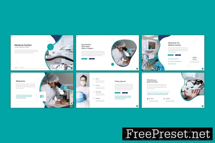 Medical Center - Medical Powerpoint Template UMEGVR2