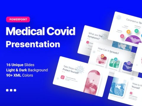 Medical Covid PowerPoint Template BRMXWBL