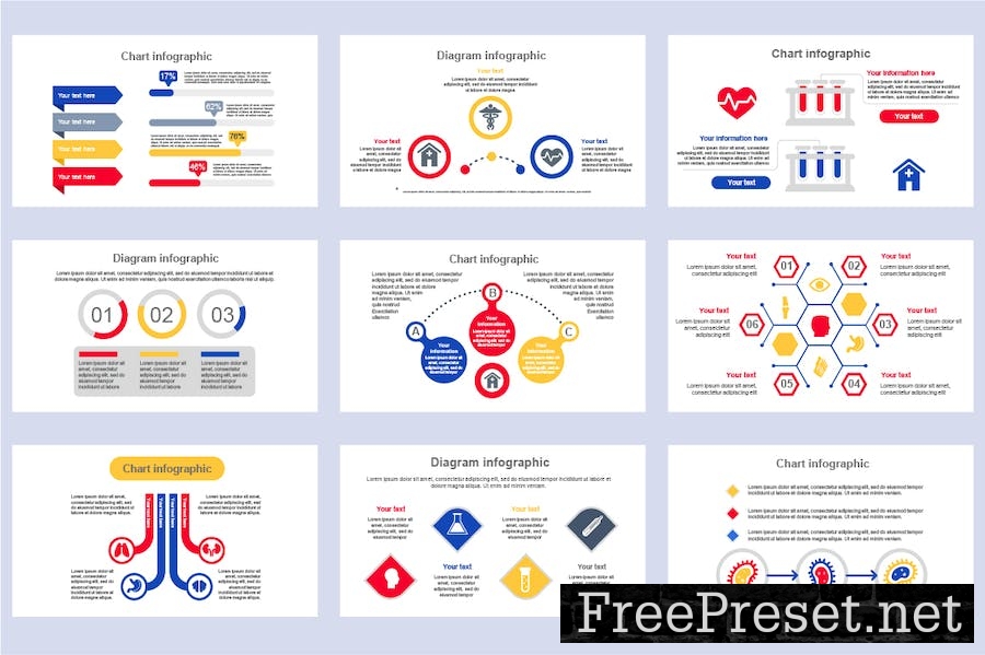 Medical Infographics Multipurpose Powerpoint H9JEM2L