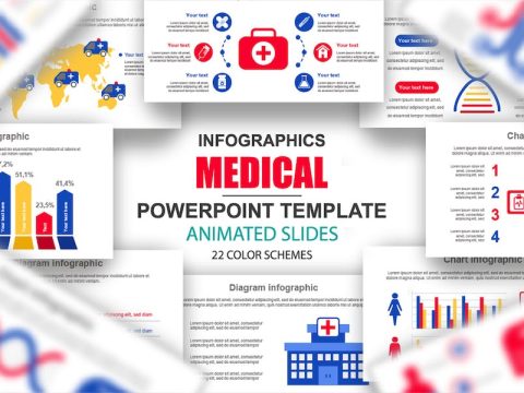 Medical Infographics Multipurpose Powerpoint H9JEM2L