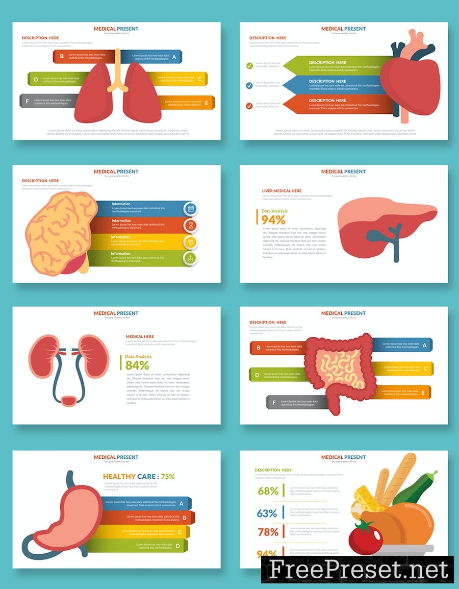 Medical Powerpoint Template GBRYMLH