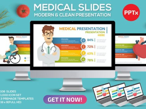 Medical Powerpoint Template GBRYMLH