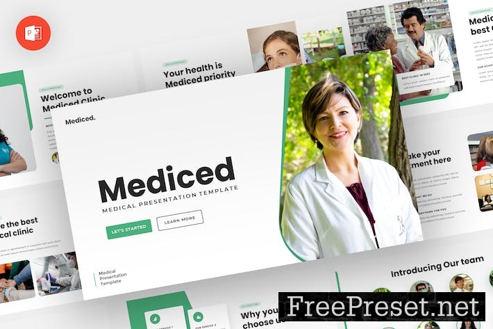 Mediced - Medical Powerpoint Template WJ73K6S