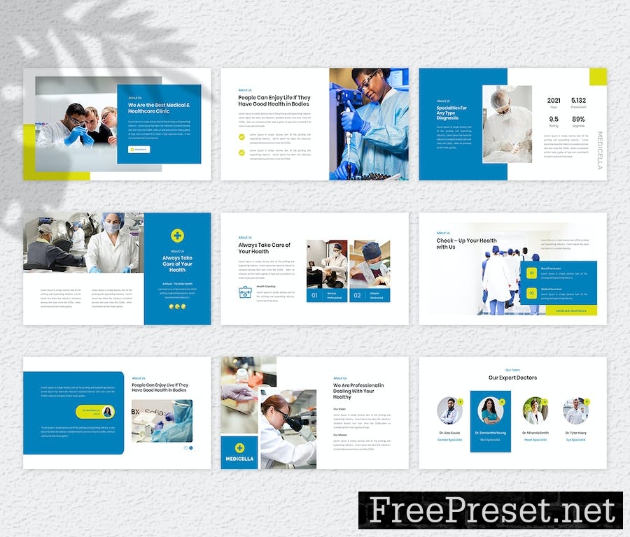 Medicella – Medical PowerPoint Template M37KLYH