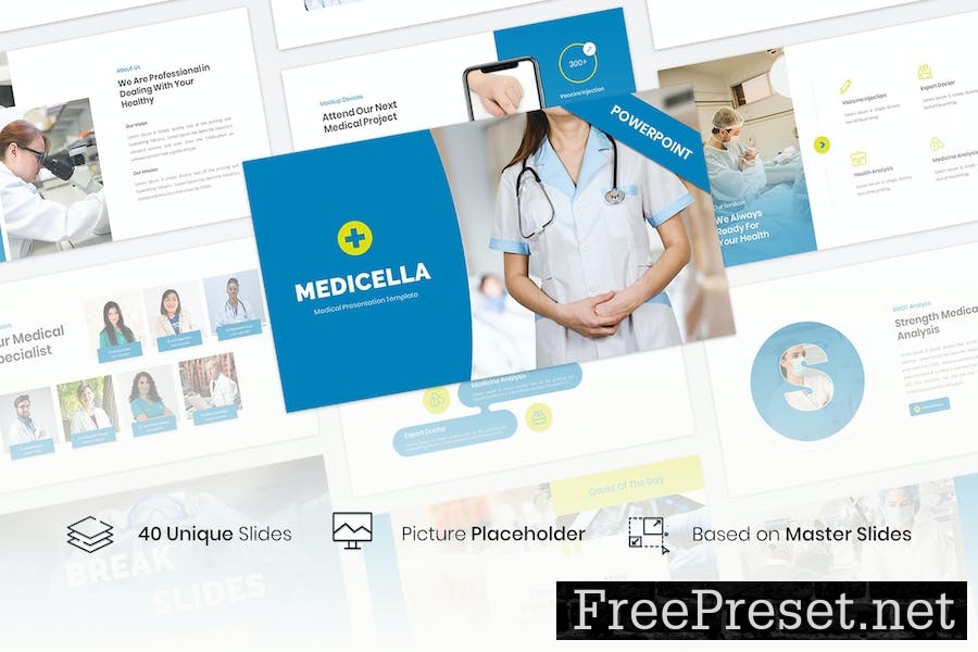 Medicella – Medical PowerPoint Template M37KLYH