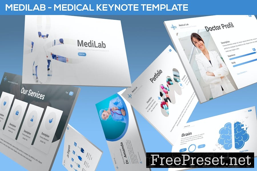 MediLab - Medical Keynote Template XZE598