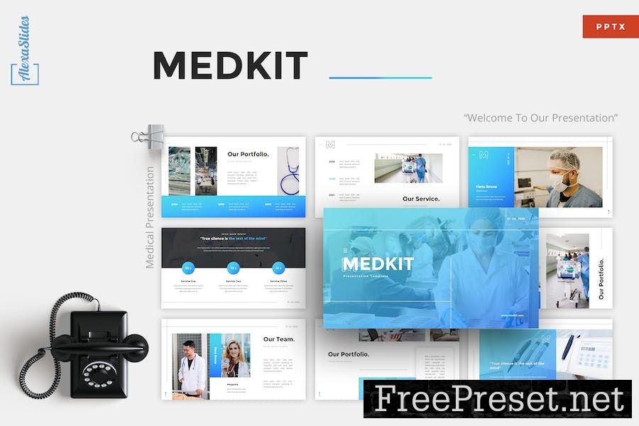 Medkit - Medical Powerpoint Template JPZPFQT