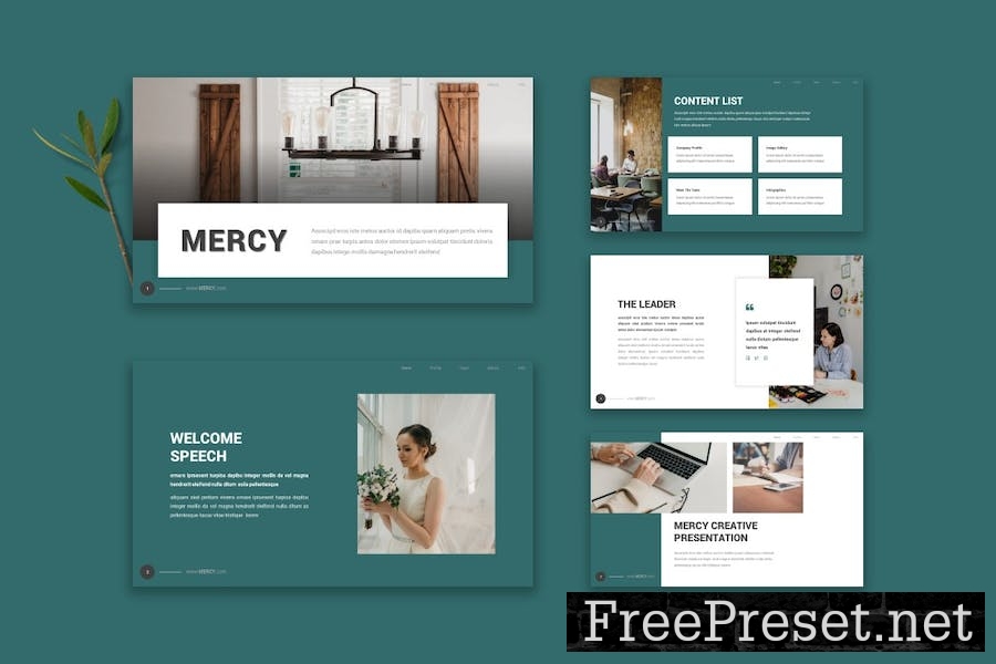 Mercy - Google Slide Template 4K5D4V6