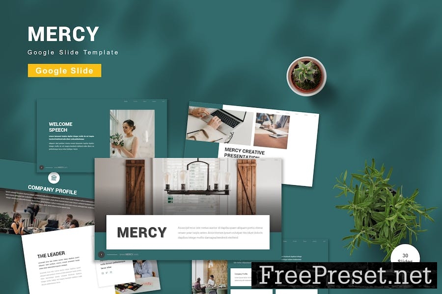 Mercy - Google Slide Template 4K5D4V6