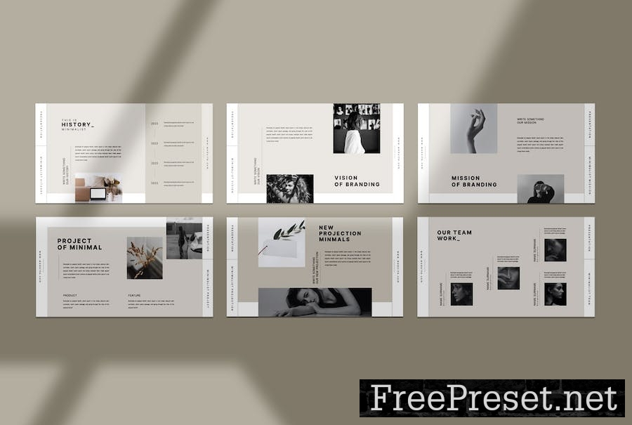 Minimalist Google Slide Presentation Template