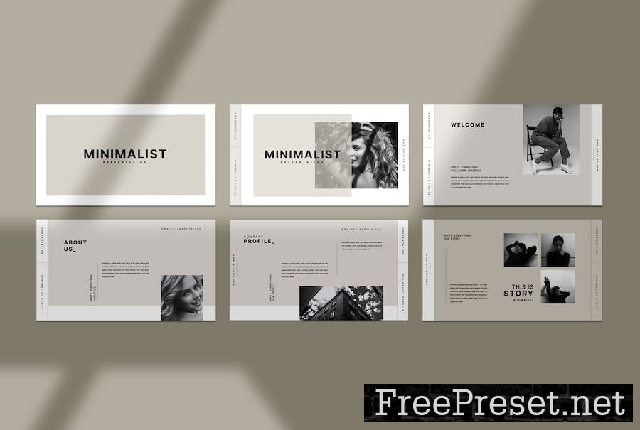 Minimalist Google Slide Presentation Template