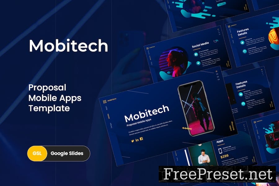 Mobitech - Mobile Proposal Google Slides Template T8J3L4K