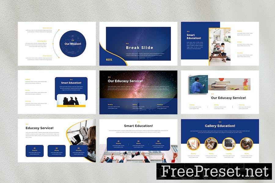 Modern Education PowerPoint Template XWNZ5FE