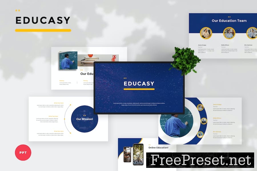 Modern Education PowerPoint Template XWNZ5FE