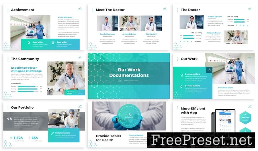 Molecula - Medical Powerpoint Template FTVBC2M