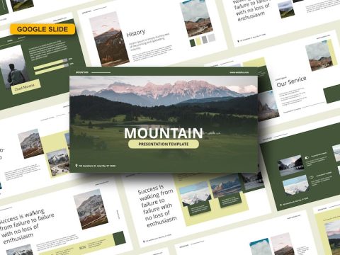 Mountain Google Slide Template 6JKPES5