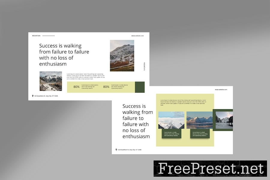 Mountain Keynote Template JBUDN4X