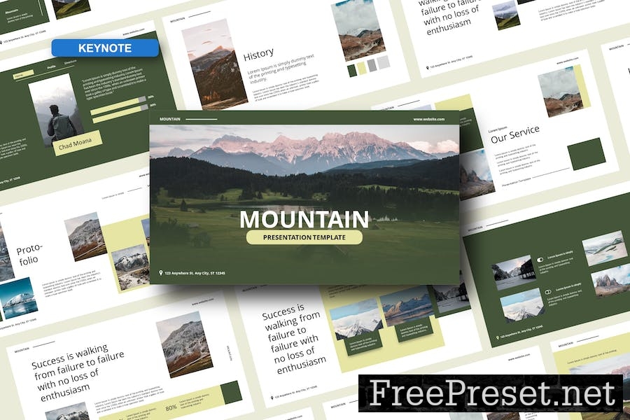 Mountain Keynote Template JBUDN4X