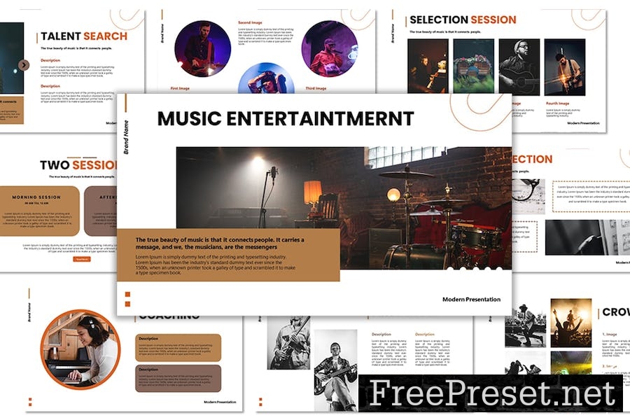 Music Entertainment - Keynote template