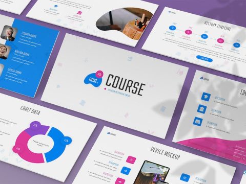 NextCourse - Education Powerpoint Template YY6HMUF