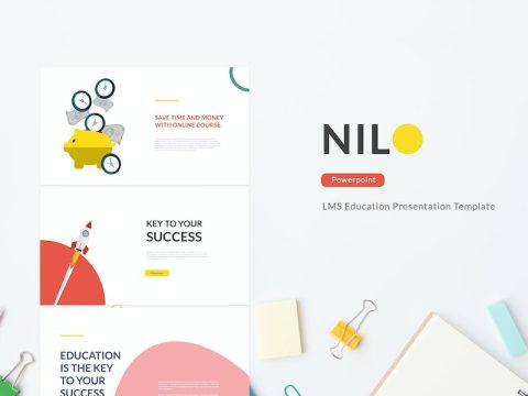 Nilo - LMS Education Powerpoint Template ER9W4DH