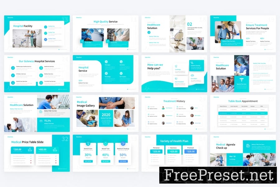 OneClinic Medical PowerPoint Template SU9BT3Z