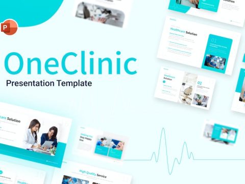 OneClinic Medical PowerPoint Template SU9BT3Z