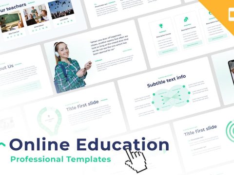 Online Education Google Slides Template P9EX9V7