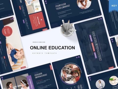 Online Education | Keynote Template DNX89AA
