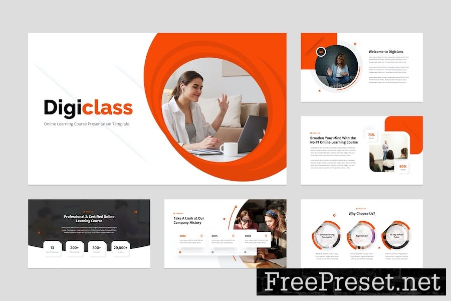 Online Education PowerPoint Template RUMFCNF